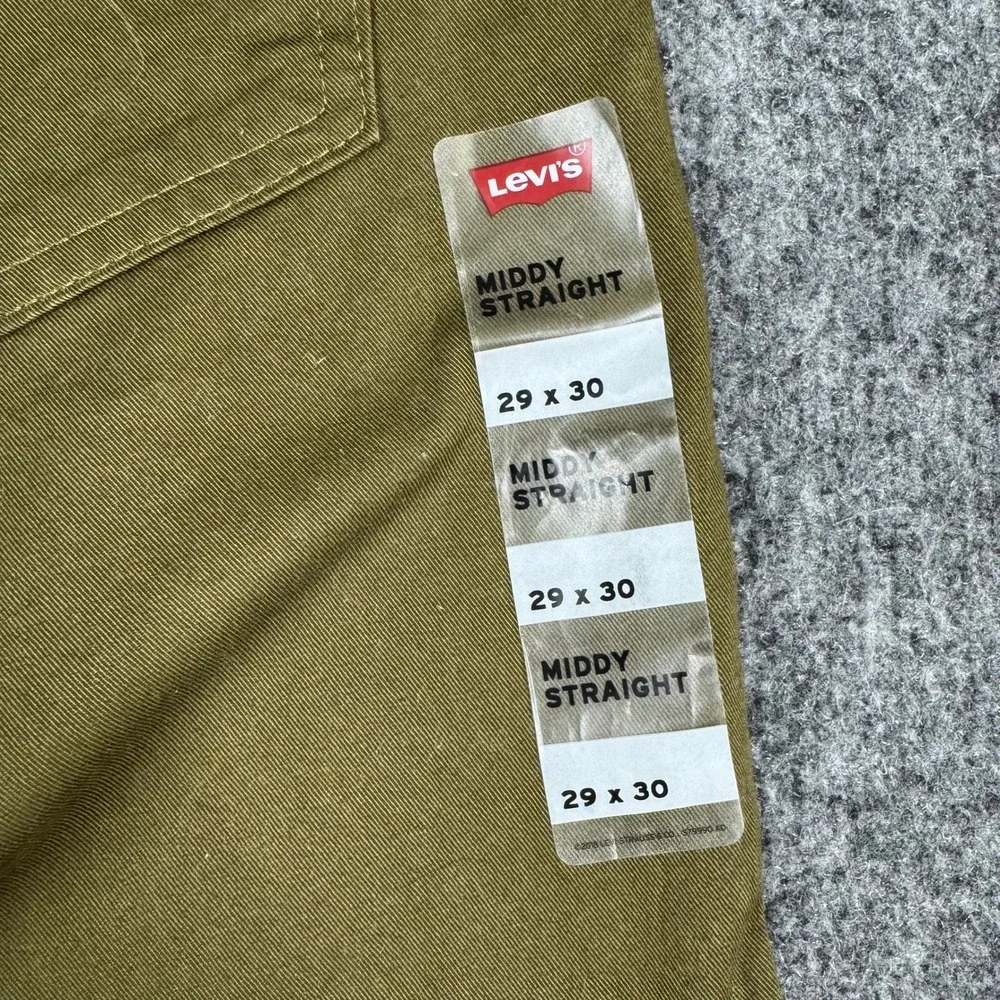Levi's Pants Mens Size 29x30 Olive Green 511 Slim Fit Cotton Twill New NWT